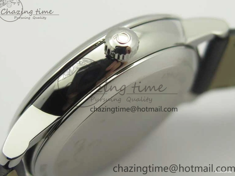 0316 De Ville Prestige Small Second TWF 1:1 Best Edition Black Dial on Black Leather Strap MIYOTA Resilient 8037